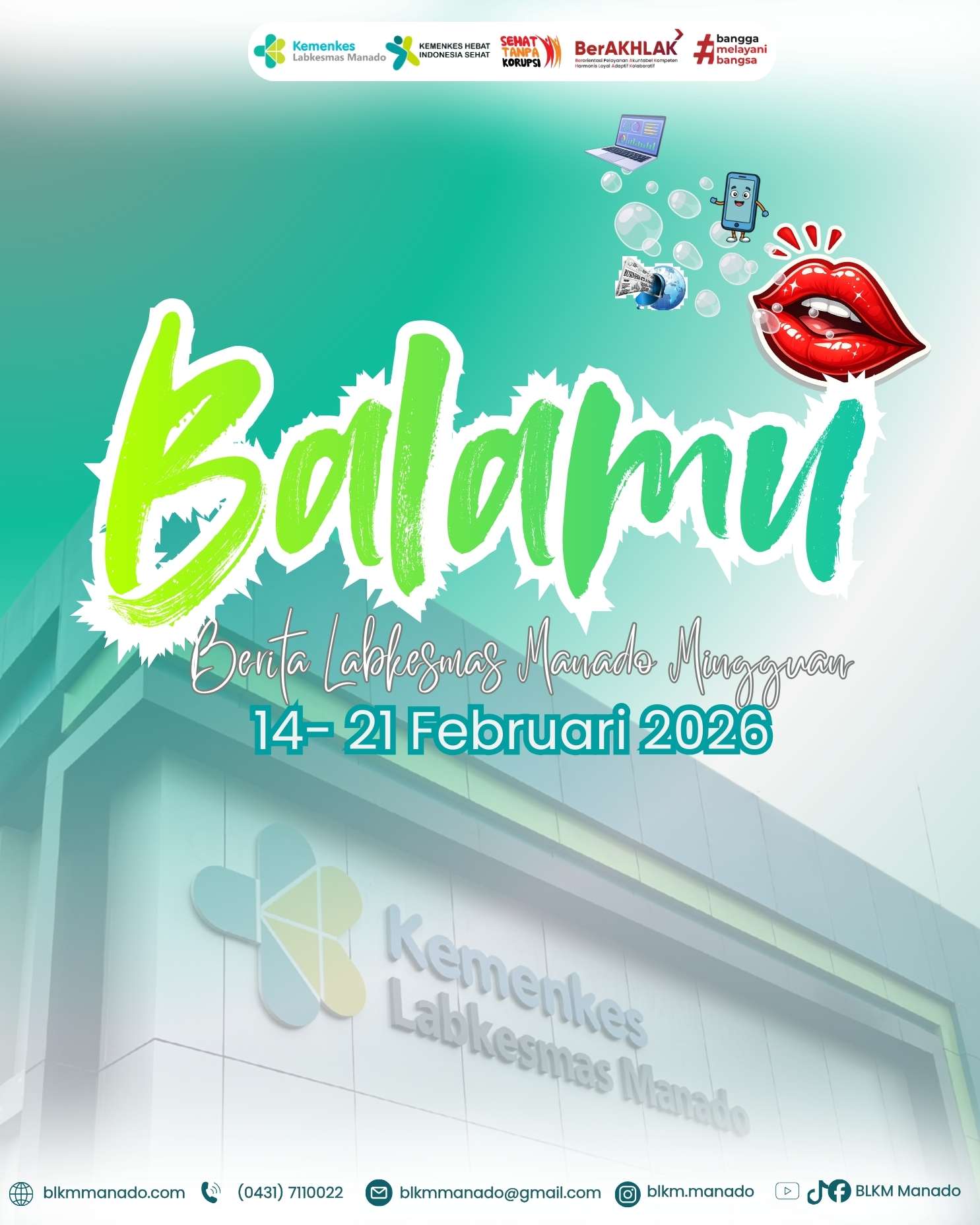 BALAMU ! Berita Labkesmas Manado Mingguan Edisi Minggu Ke 3 Bulan Februari 